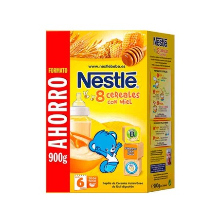 NESTLE PAPILLA 8 CEREALES CON MIEL 900 G - 1