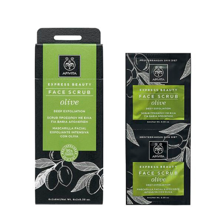 APIVITA MASCARILLA EXFOLIACION CON OLIVA 2X8ML - 1