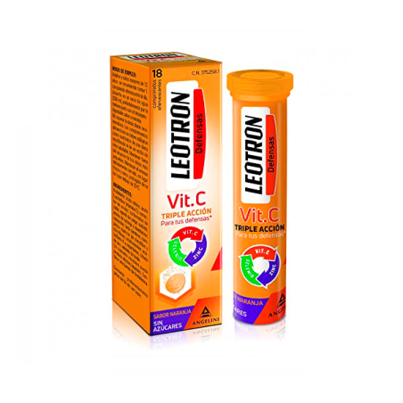 LEOTRON VITAMINA C DEFENSAS 18 COMP EFERVESCENTES - 1