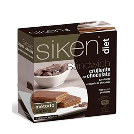 SIKEN DIET SANDWICH CRUJIENTE DE CHOCOLATE 6 U - 1