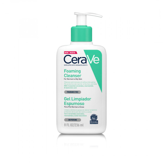 CERAVE GEL LIMPIADOR ESPUMOSO 236 ML - 1