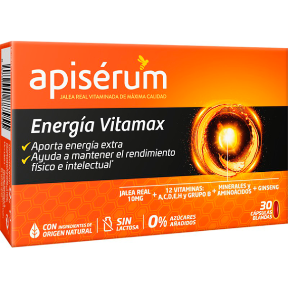 APISERUM ENERGIA VITAMAX 30 CAPSULAS - 1