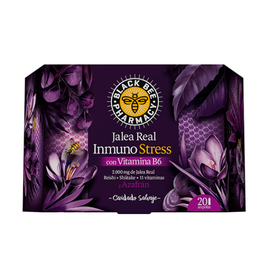 BLACK BEE PHARMACY JALEA INMUNO STRESS 20 VIALES
