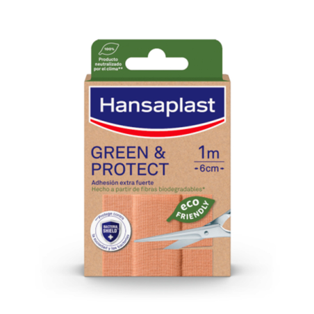 Hansaplast Apósitos Green&Protect 1mx6cm