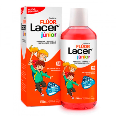 LACER COLUTORIO FLUOR DIARIO 0,05 % FRESA 500 ML