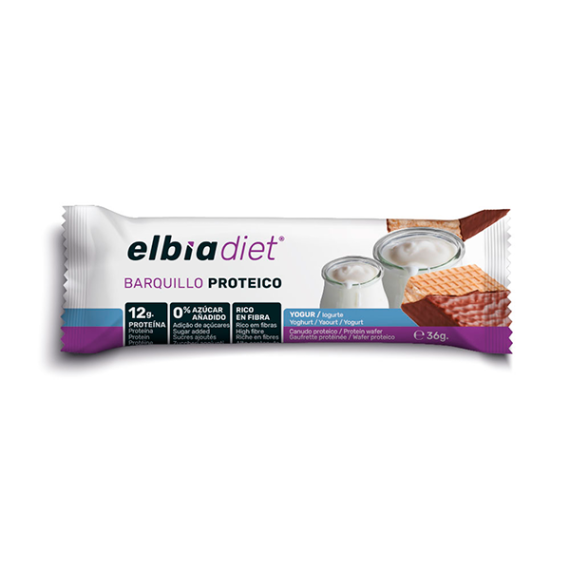ELBIA DIET BARQUILLO PROTEICO SABOR YOGUR 36G