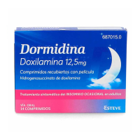 DORMIDINA DOXILAMINA 12,5 mg COMPRIMIDOS RECUBIE