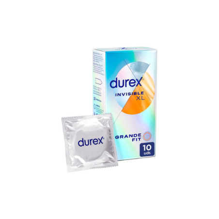 DUREX INVISIBLE XL PRESERVATIVOS 10 UNIDADES
