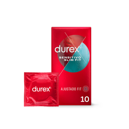 DUREX SENSITIVO SLIM FIT PRESERVATIVOS 10 U