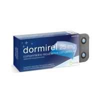 DORMIREL 25 mg COMPRIMIDOS RECUBIERTOS CON PELIC