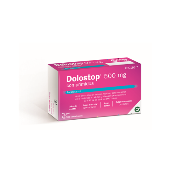 DOLOSTOP 500 MG 20 COMPRIMIDOS