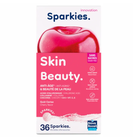 Sparkies Skin Beauty 36 Microperlas Sabor Cereza