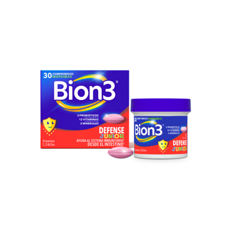 Bion3 Defense Junior 30 Comprimidos Masticables