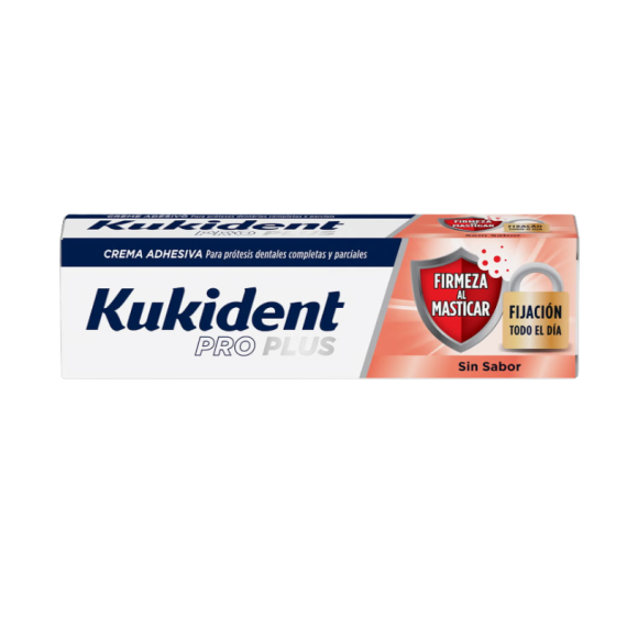 Kukident Pro Plus Firmeza Masticar S/Sabor 40 g