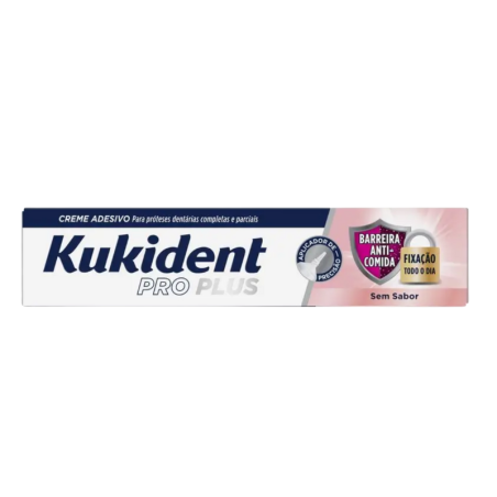 Kukident Pro Plus Barrera Anticomida S/Sabor 40g