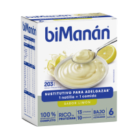 Bimanan Sustitutivo Natillas Limón 6 Sobres