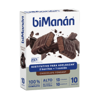 Bimanan Sustitutivo Barritas Choco Fondant 10 u