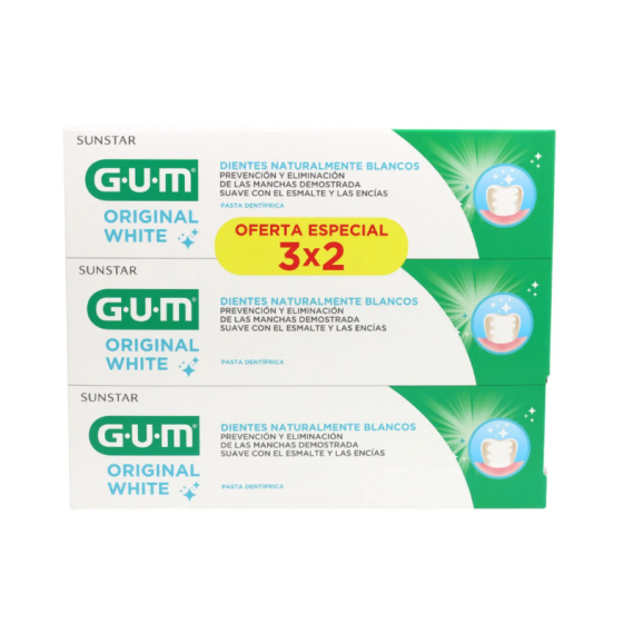 Gum Pasta Dental Original White Pack 3x75 Ml