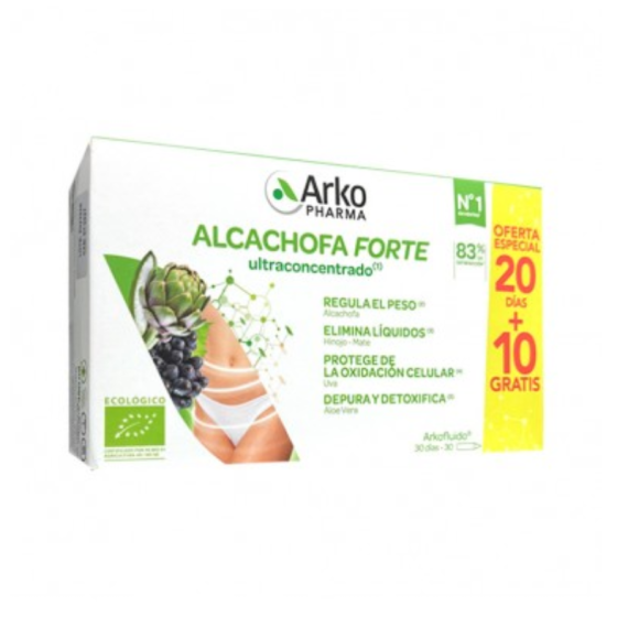 Arkopharma Alcachofa Forte 20+10 Ampollas