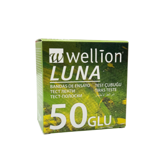 Wellion Luna Tiras Reactivas Glucosa 50 Ud