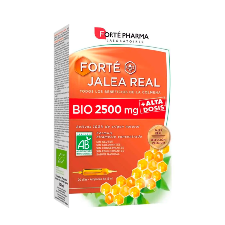 Forte Jalea Real Bio 2500 Mg 20 Ampollas 15 Ml