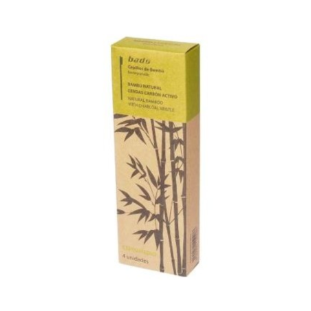 Bads Cepillo Medio De Bambu 4 Uds