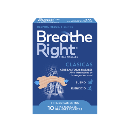 Breathe Right Tiras Nasales T-G 10 U