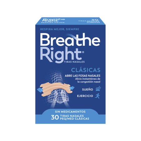 Breathe Right Tiras Nasales T-Peq-Med 30 U