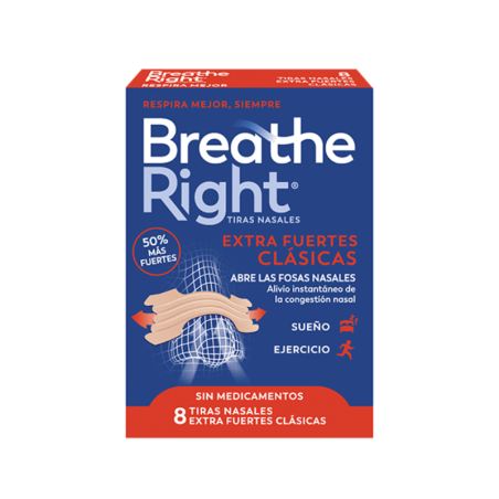Breathe Right Tiras Nasales Extra Fuerte 8 U