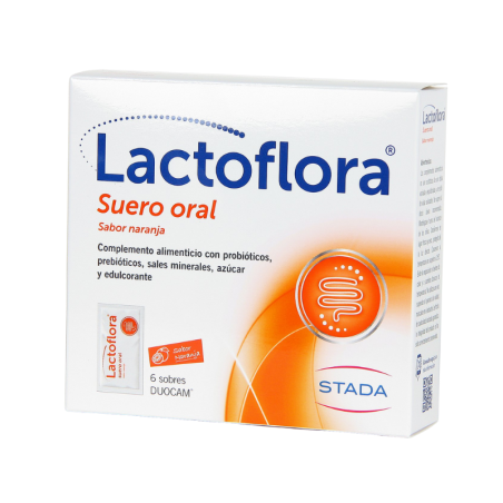 Lactoflora Suero Oral Naranja 6 Sobres