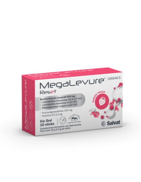 Megalevure 10 Sticks Sabor Fresa
