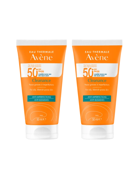 Avene Solar Spf50 Cleanance x2 Pack Ahorro