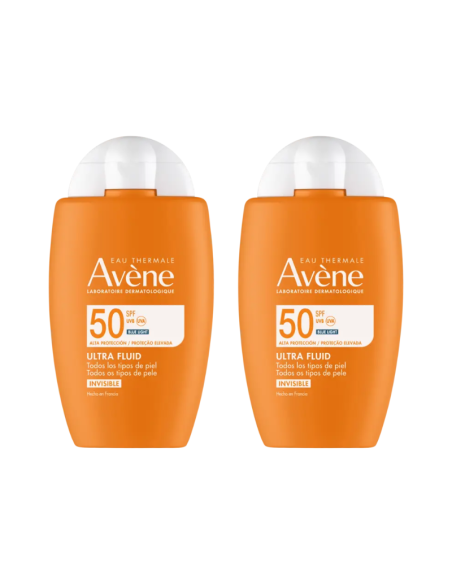 Avene Solar Spf50 Ultra Fluido Invi x2 Pack Ahorro