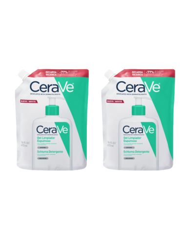 Cerave Gel Limpiador Espumoso x2 Pack Ahorro