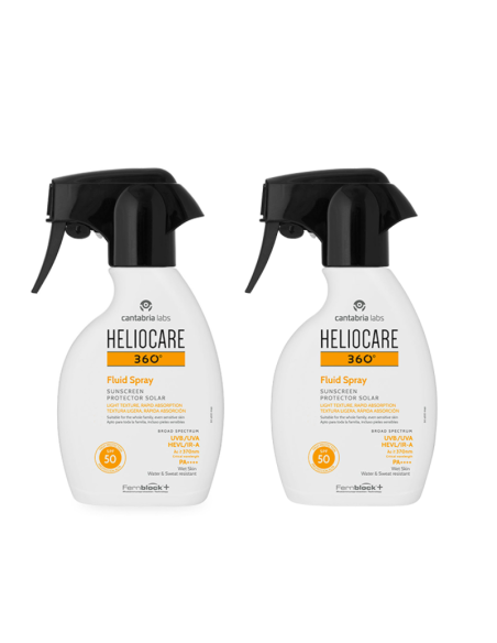 Heliocare 360 Fluido Spray x2 Pack Ahorro