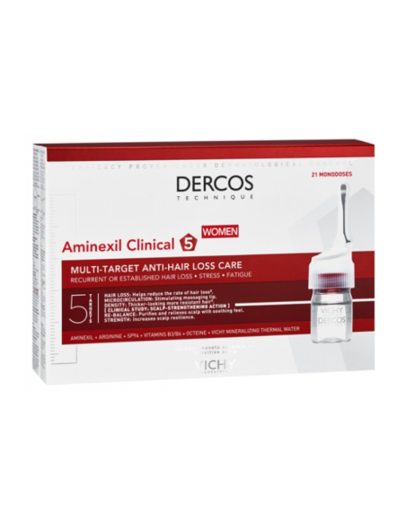 Vichy Dercos Aminexil Clinical 5 Mujer 21 Dosi.