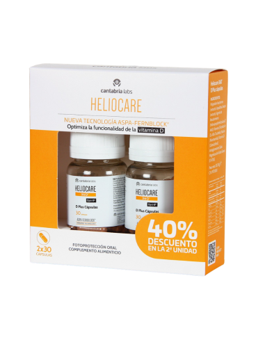Heliocare 360º D-Plus Capsulas Duplo 30+30 Caps