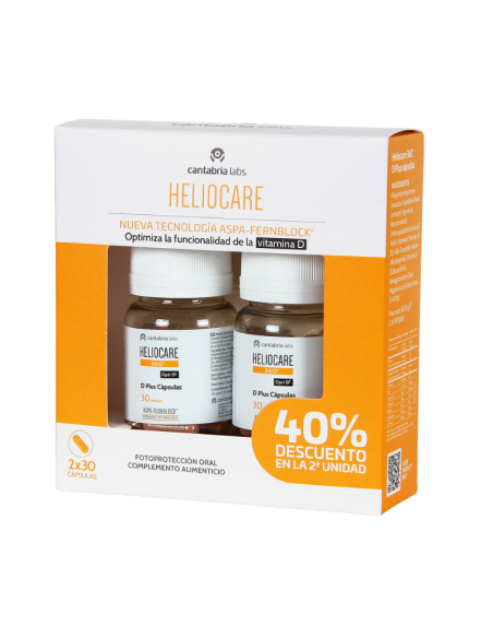 Heliocare 360º D-Plus Capsulas Duplo 30+30 Caps