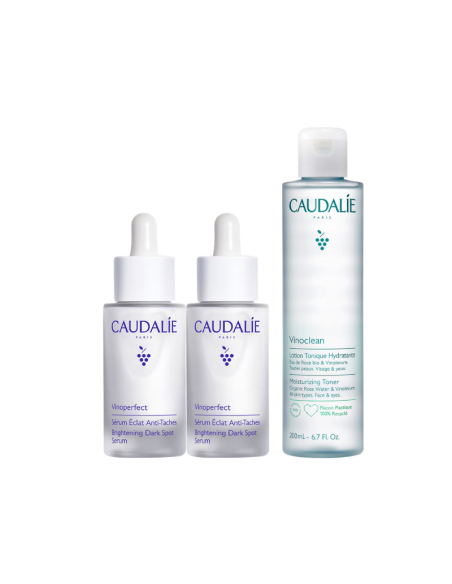 Caudalie Vinoperfect Serum x2 + Vinoclean Loción