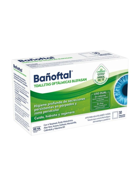 Bañoftal Toallitas Oftalmicas Blefasan 30 U