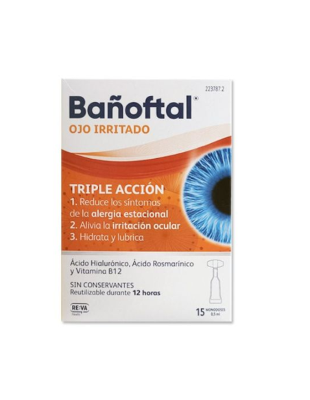 Bañoftal Ojo Irritado Triple Accion 15 Monodosis