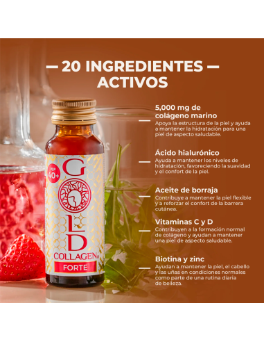 Gold Collagen Forte 10 Ampollas