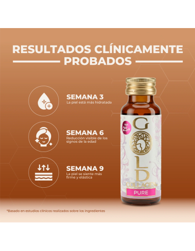 Gold Collagen Pure 10 Ampollas