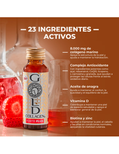 Gold Collagen Forte Plus 10 Frascos 50 Ml