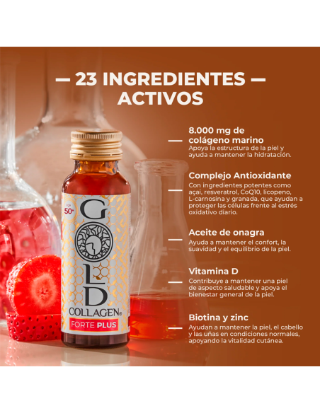 Gold Collagen Forte Plus 10 Frascos 50 Ml