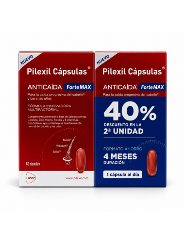 Pilexil Anticaida Fortemax 60 Capsulas X 2 Pack