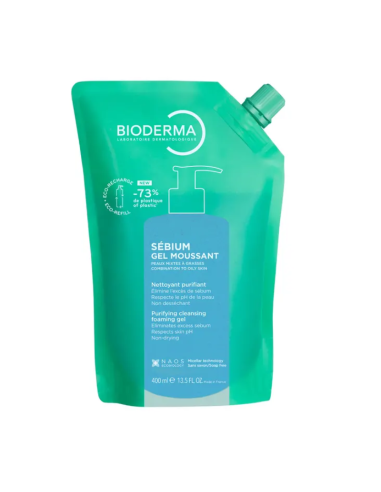 Bioderma Sebium Gel Moussant Recarga 400 Ml