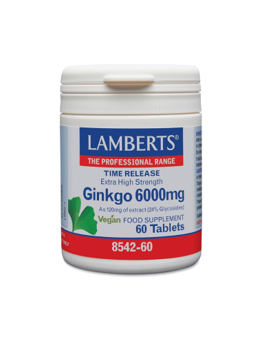 Lamberts Ginkgo Biloba 6000 Mg 60 Tabletas