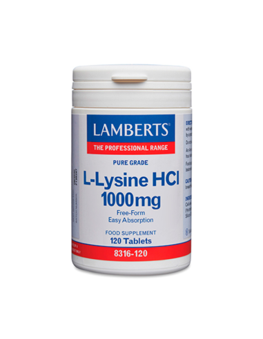 Lamberts L-Lisina Hcl 1000 Mg 120 Tabs