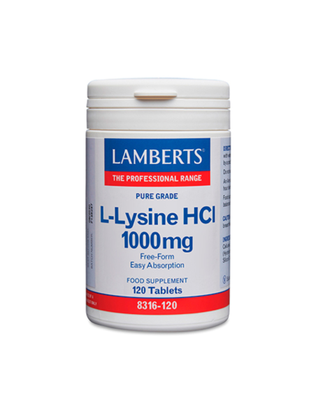 Lamberts L-Lisina Hcl 1000 Mg 120 Tabs